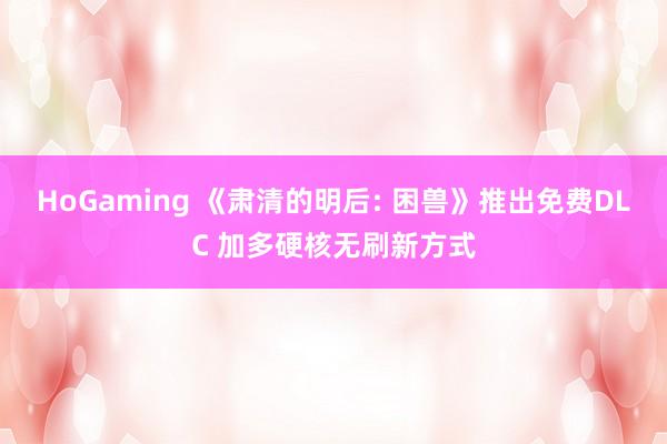 HoGaming 《肃清的明后: 困兽》推出免费DLC 加多硬核无刷新方式