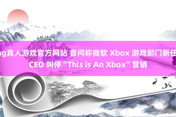 hg真人游戏官方网站 音问称微软 Xbox 游戏部门新任 CEO 叫停“This is An Xbox”营销