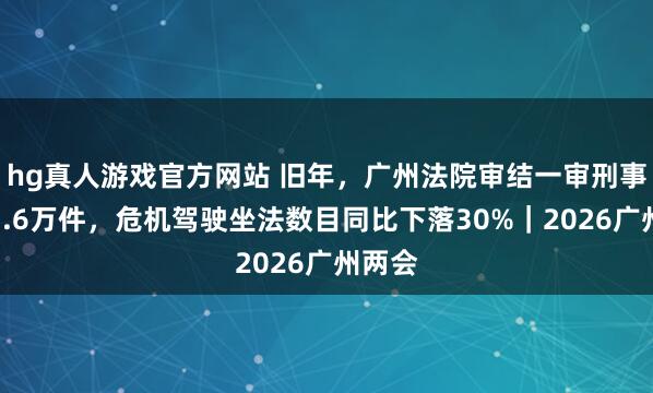 hg真人游戏官方网站 旧年，广州法院审结一审刑事案件1.6万件，危机驾驶坐法数目同比下落30%｜2026广州两会