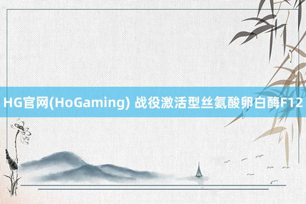 HG官网(HoGaming) 战役激活型丝氨酸卵白酶F12