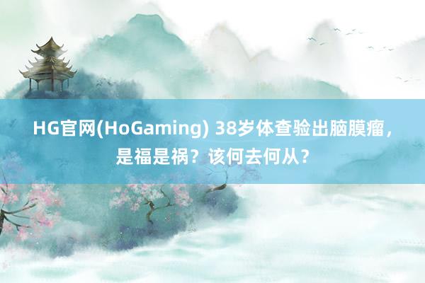 HG官网(HoGaming) 38岁体查验出脑膜瘤，是福是祸？该何去何从？