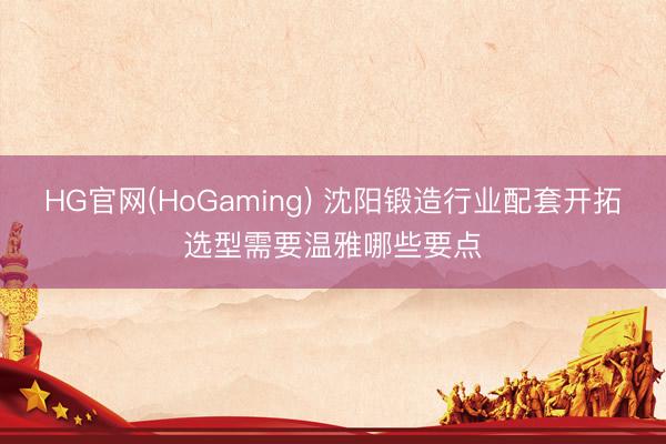 HG官网(HoGaming) 沈阳锻造行业配套开拓选型需要温雅哪些要点