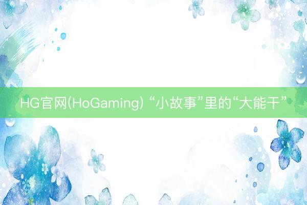 HG官网(HoGaming) “小故事”里的“大能干”