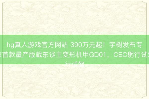 hg真人游戏官方网站 390万元起！宇树发布专家首款量产版载东谈主变形机甲GD01，CEO躬行试驾